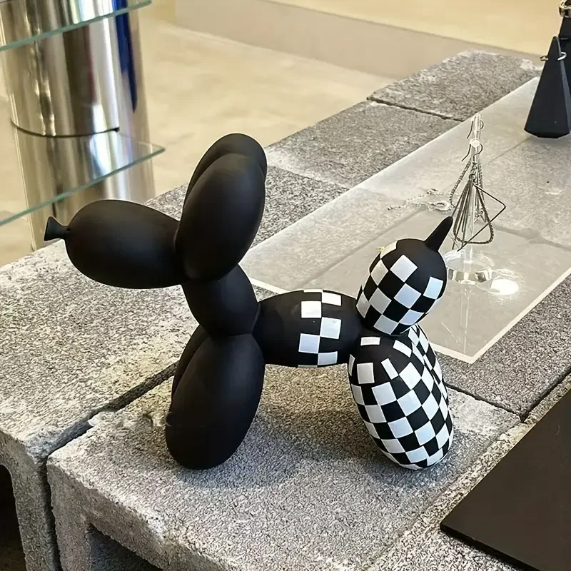 Graffiti Ballonhund Kunststoff-Skulptur Bunte Welpen-Figur Moderne Wohnzimmer-Dekoration Schlafzimmer Tischdekoration – Detail 10