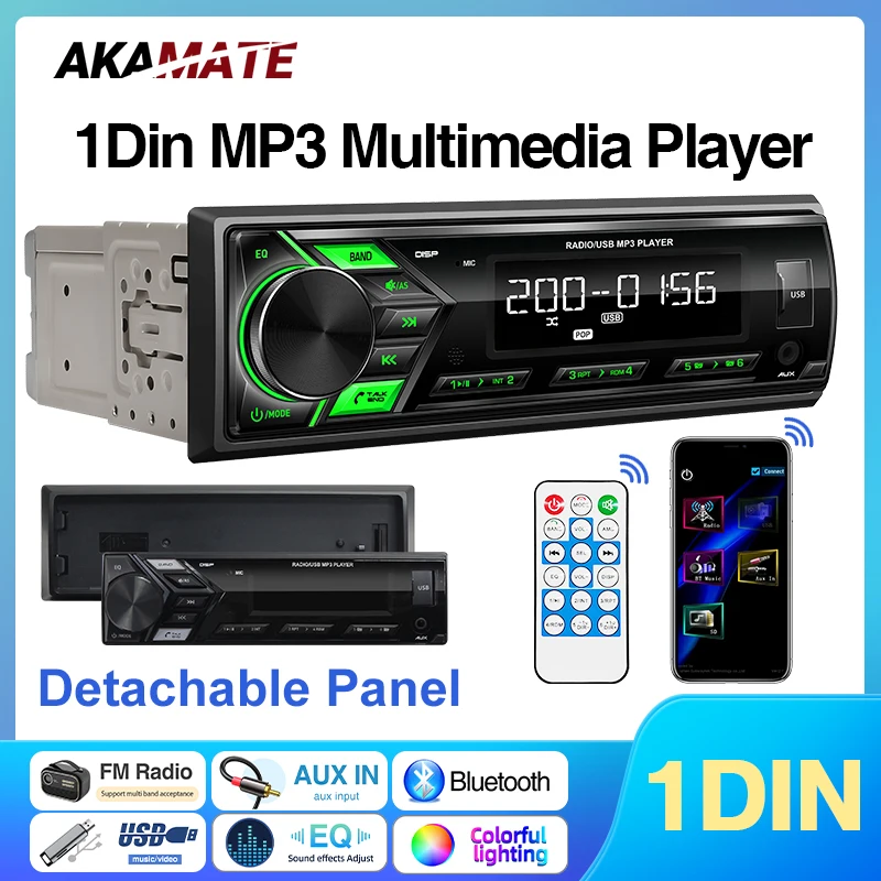 1DIN Car Radio MP3 … - image