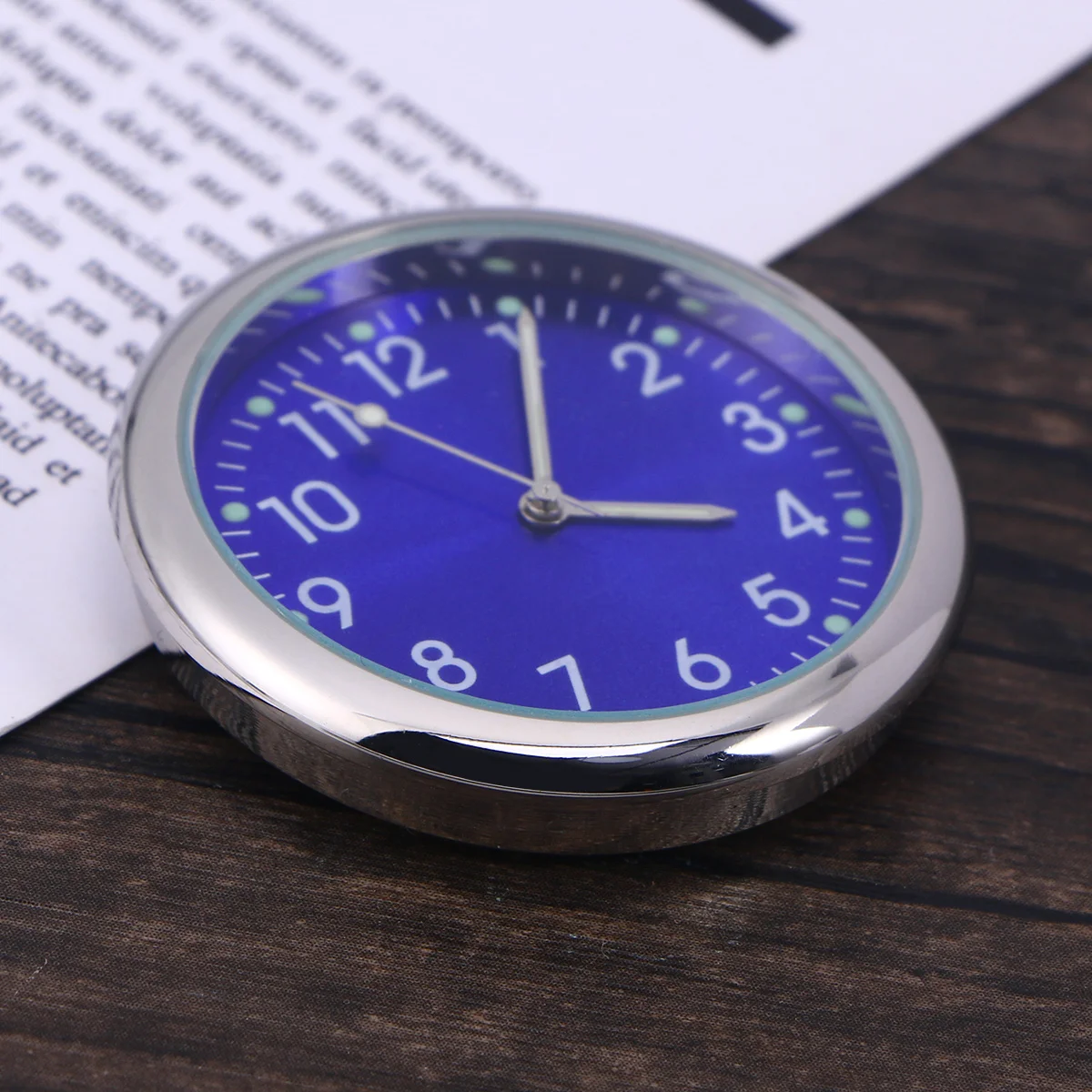 

Car Dashboard Mini Electronic Clock Luminous Pointer Auto Interior Decoration Clock Universal