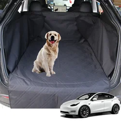 Per Tesla Model Y 2024 2023 accessori tronco posteriore tappetino per animali domestici cane gatto che trasporta Oxford cuscino per letto impermeabile cuscino per animali domestici sedile