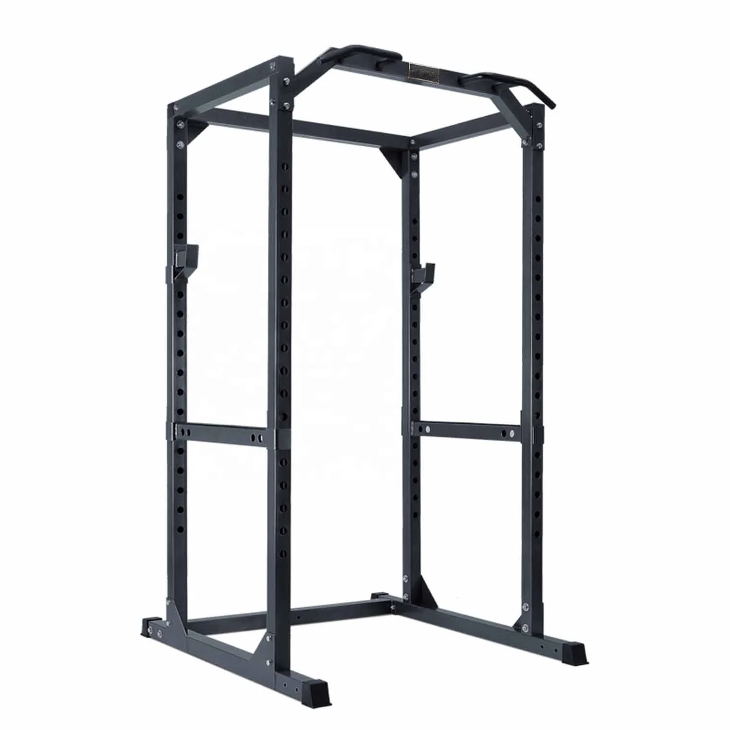 Heavy-Duty Power Cage Rack Gym Weight Lifting Trainer with J-Hooks