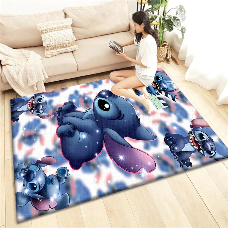 Alfombras de Anime con estampado 3D de punto de moda, sala de estar de dibujos animados, dormitorio, área grande, alfombra suave, hogar, habitación de niños