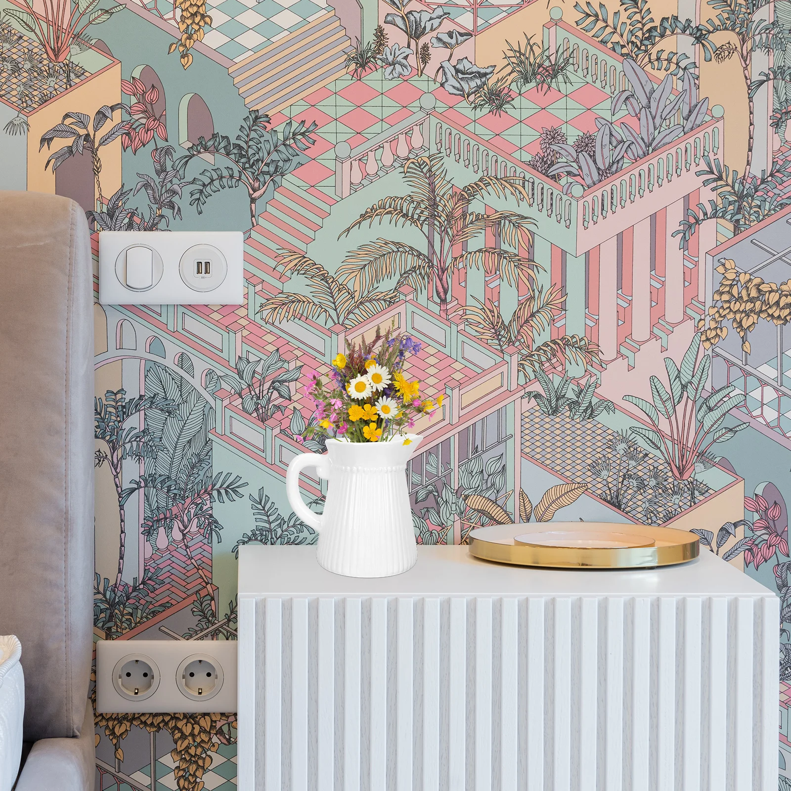 

Creative Kettle Vase Ceramic Flower Arrangement Vase Delicate Design Home Office Dining Table Decoration Dried Flower Holder