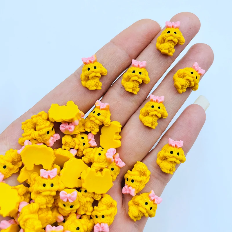 20 Pcs New Cute Mini Kawaii Cartoon Puppy Flat Back Resin Cabochons Scrapbook Diy Wedding Hairpin Accessories Craft J94