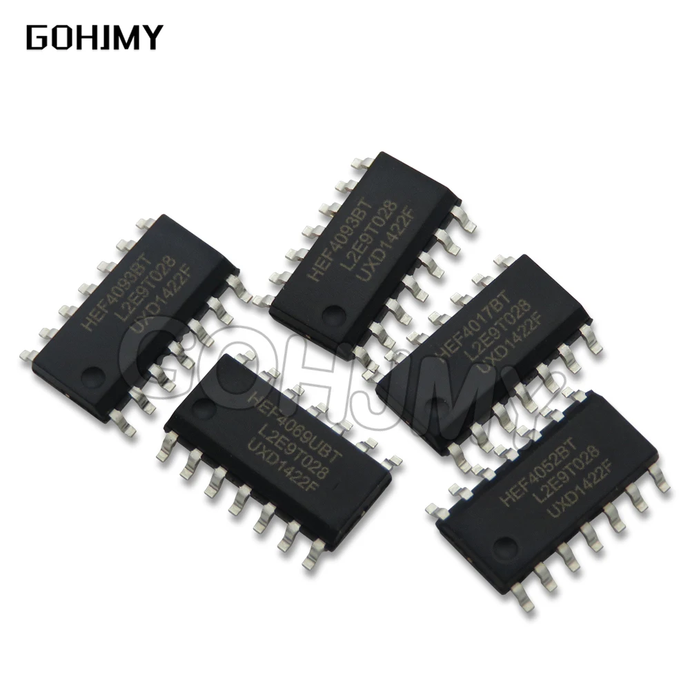 10PCS HEF4093BT HEF4017BT HEF4052BT HEF4069UBT SOP Logic Device Chip HEF4093 HEF4017 HEF4052 HEF4069 New And Original ic chipset