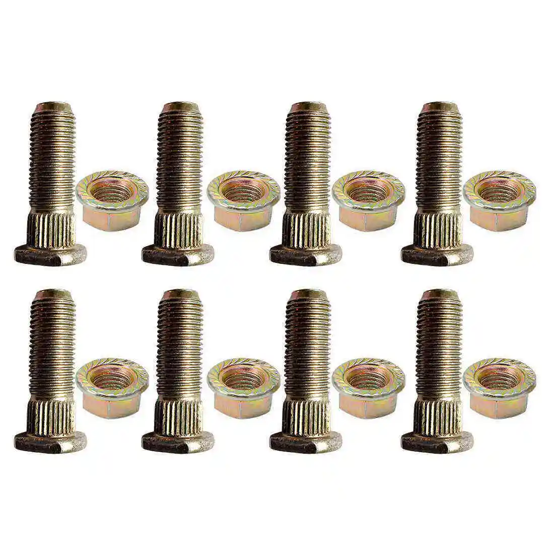 7515513 7547211 7542459 8 Sets M12 Rear Wheel Flanged Lug Stud & Nut Fit for Polaris Ranger Magnum Sportsman 500 700 570 800 900