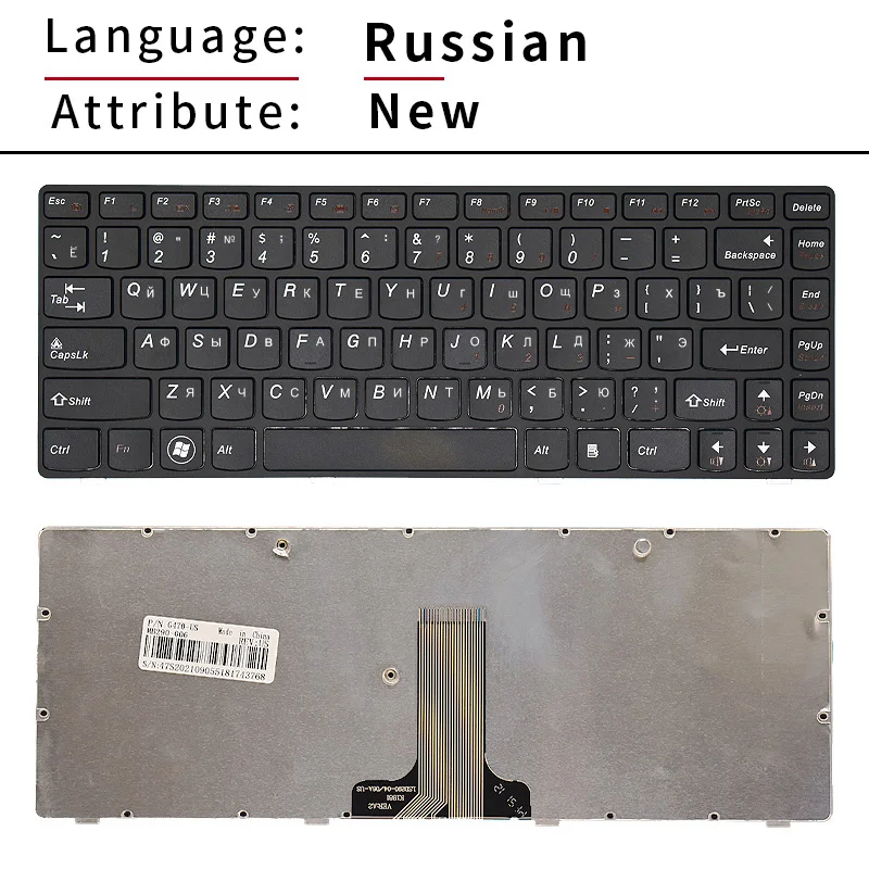 Original US RU/Russian Laptop Keyboard For Lenovo B4322 B4309 B4303 B4310 B4311A B4308 B4320 B4318 B4330 B4306 B4400 B4302 B4301