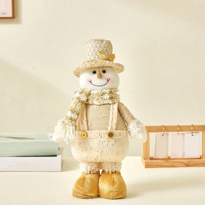 Santa Christmas Dolls Standing Figurines For Christmas Window Decoration Christmas Santa Dolls Figurine Holiday Decor A Durable