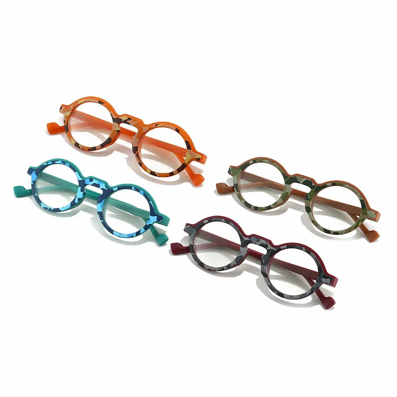 Vintage Round Reading Glasses for Women Men Blue Light Blocking Presbyopia Eyeglasses Elderly Reader Hyperopia Diopter +1.5 2.0