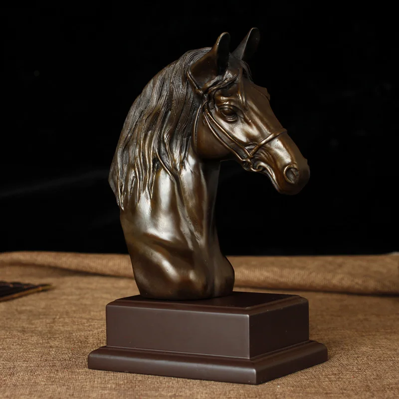 Home store Company SHOP Decor  GOOD LUCK mascot Handmade bring wealth money Success horse bronze Sculpture ART Statue