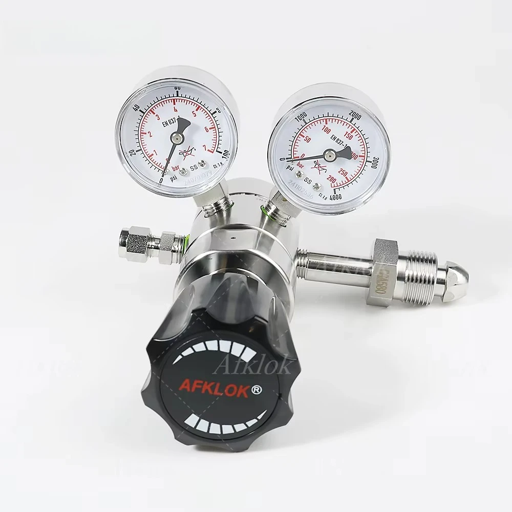 

High-purity with Two Gauge High Pressure OEM Laboratory Gas Industrial Oxygen N2o Hydrogen Cylinder Control Pressure Regulator