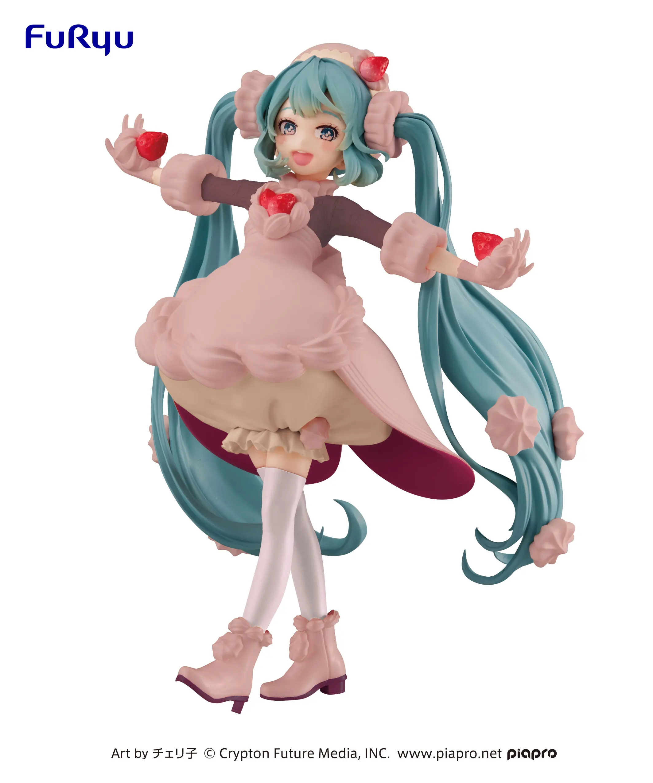

Original Furyu Prize Figure Miku Sweet Strawberry Choco Short Ver.