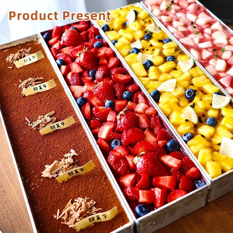 Baking utensils thickened rectangle aluminum Tiramisu cake box tiramisu mold cheese cake pan non-stick for home birthday baking