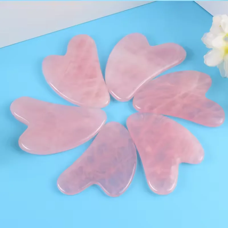 Raspador de Massagem Gua Sha de Resina Natural, Massageador Facial para Firmeza da Pele, Ferramenta de Terapia Física SPA para o Rosto