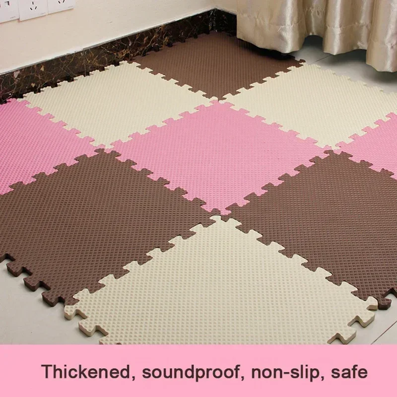 New 30*30cm Baby Puzzle Mat 9pcs/lot Play Mat Kids Tiles Rugs Floor Tiles Toys Carpet EVA Foam Soft Carpet Climbing Pad