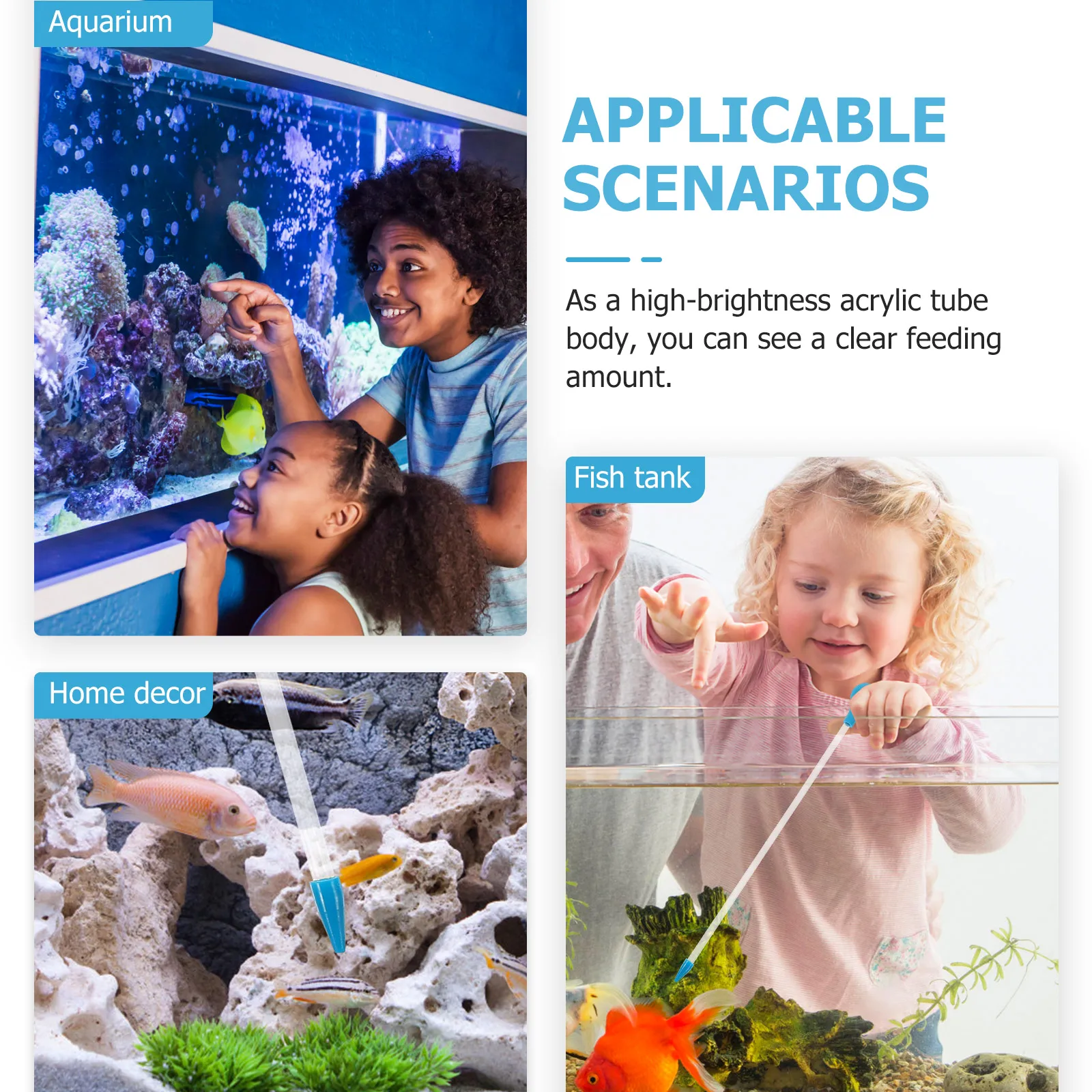 

Liquid Fertilizer Feeder 35CM Acrylic Tool for Reef Coral Aquarium PiCoral Marine Tank Feeding Device Multiuseful Fish Tank Aid