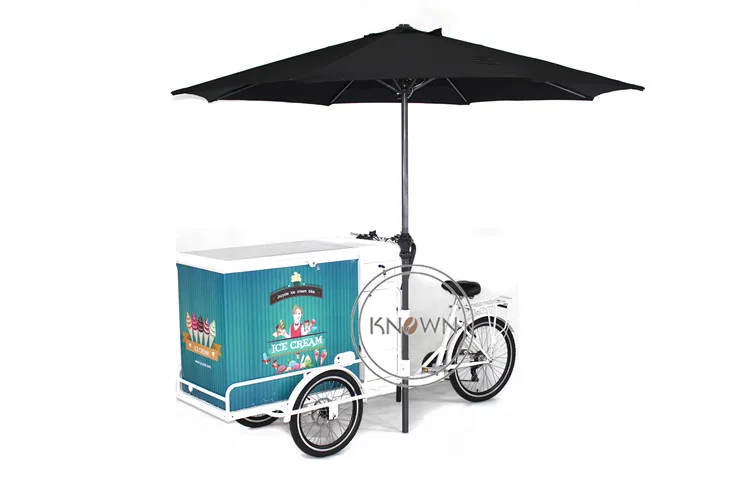 Good used fast food Refrigerator bicycle bike cargo tricycle bike