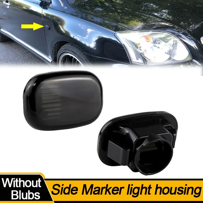 2PCS Side Marker Signal Lamp shell no bulbs for Toyota Corolla Celica Caldina Camry Hilux Probox Fielder Avensis RAV4 Prius Runx