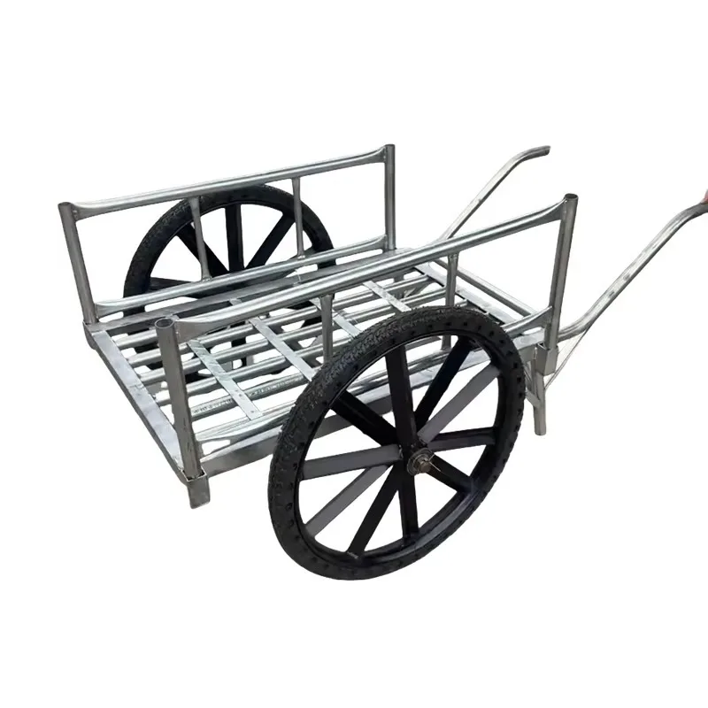 

Industrial Construction Site Two Wheel Transport Cart Durable Frame Stable Load Bearing Structure Easy For Material Handling Use