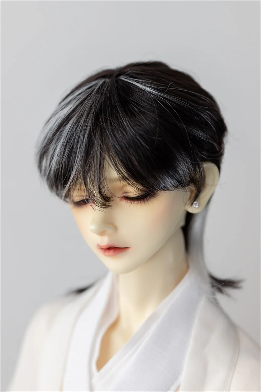 bjd wig Suitable for 1/3& 1/4 &1/6 ,1/8 size doll milk silk wigmatch color wig bjd doll accessories