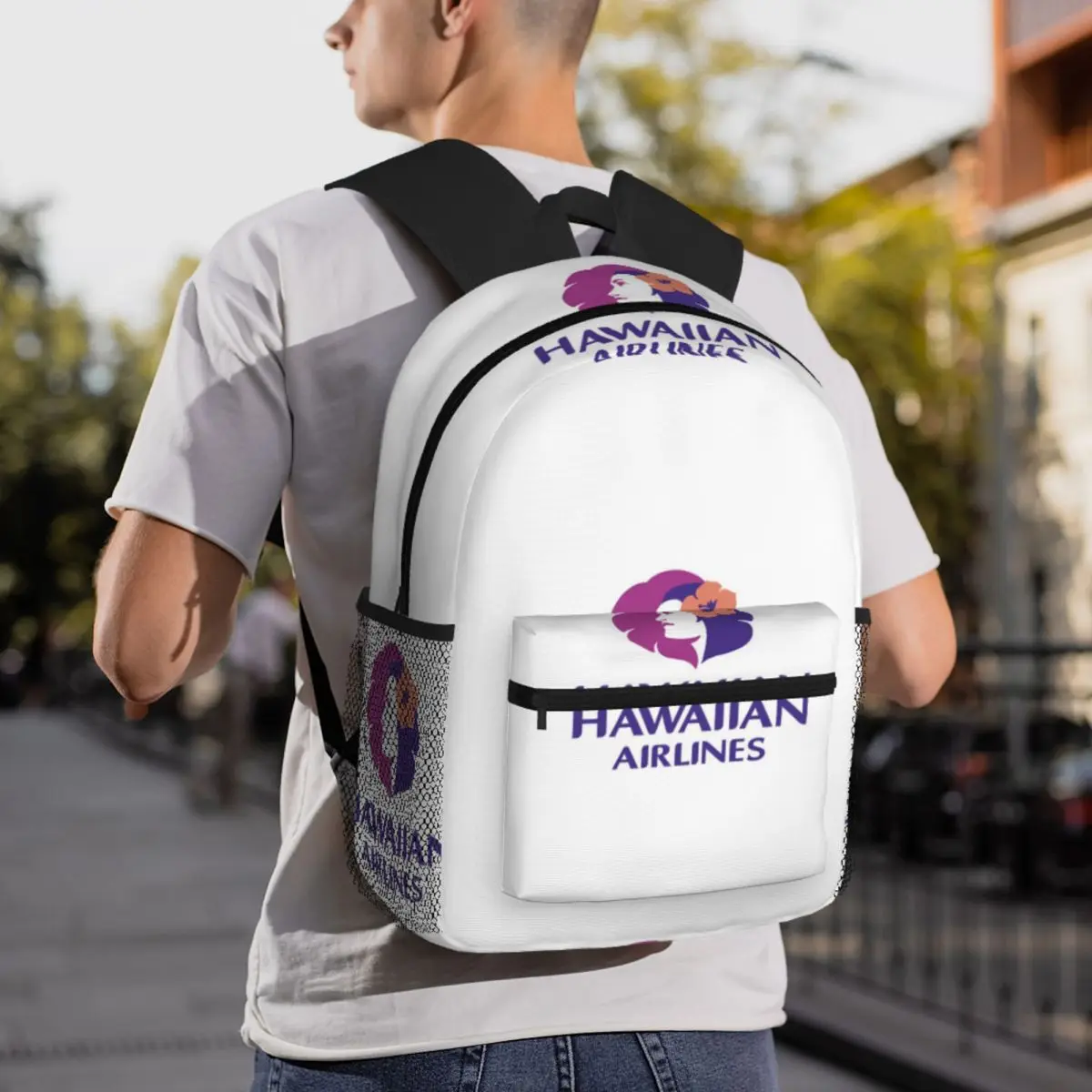 Hawaiian Airlines Herc Travel End Of Southern Summer Sale Backpack Daypack Large Capacity Kids BookBag School Bag Shoulder Bags