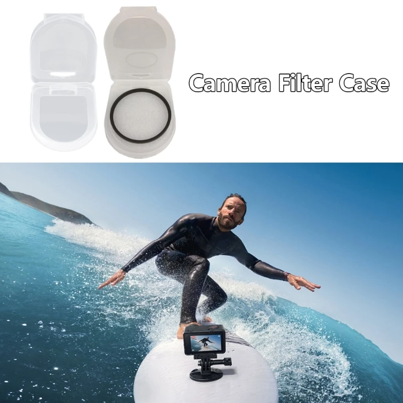 Camera Protective Lens Filter Case Cover Water Resistant & Dustproof,Camera Filter Pouches Electronic Contact Protector