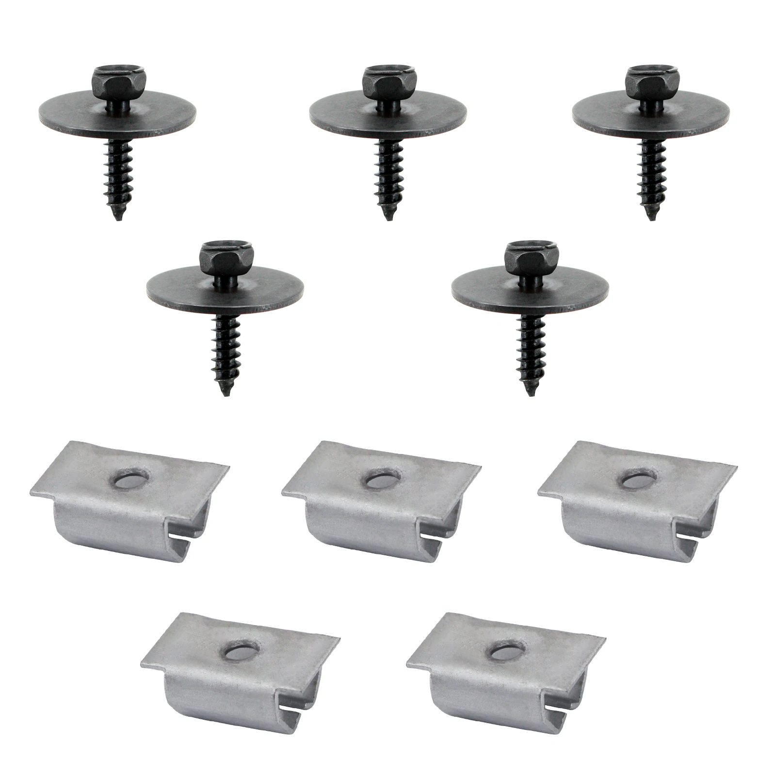 Radiator Support Splash Shield Screws Nut Kit for Mercedes Benz 2019900536 0019949845 Undercar Clip for Benz 129 124 140 202 210