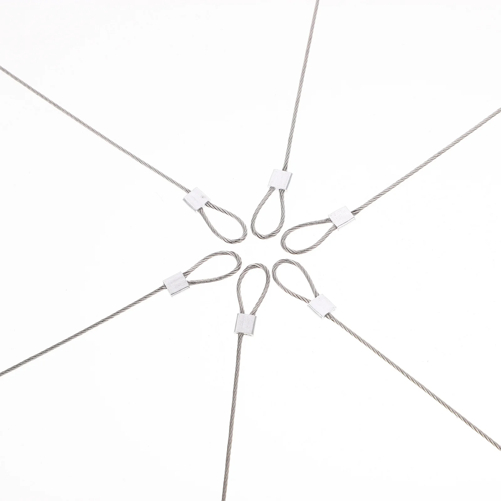 

6 pcs Steel Wire Rope 20Cm Colorful Coated Lanyards For Action Safety Tethers Lightweight Durable Hanging Belt Game Accessories