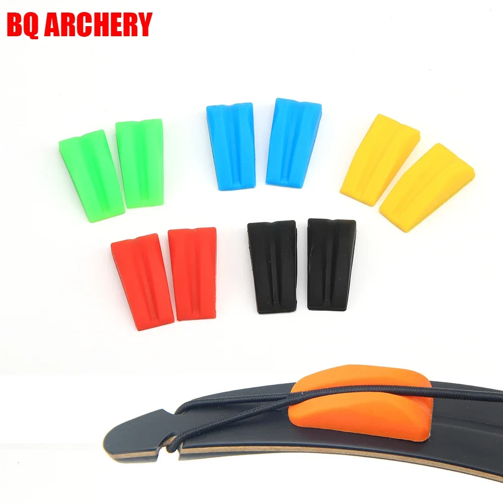 2 Pieces Recurve Bow Stabilizer Rubber Archery String Silencer Soft Limb Dampener Bow Shock Absorber Archery Damping Bow