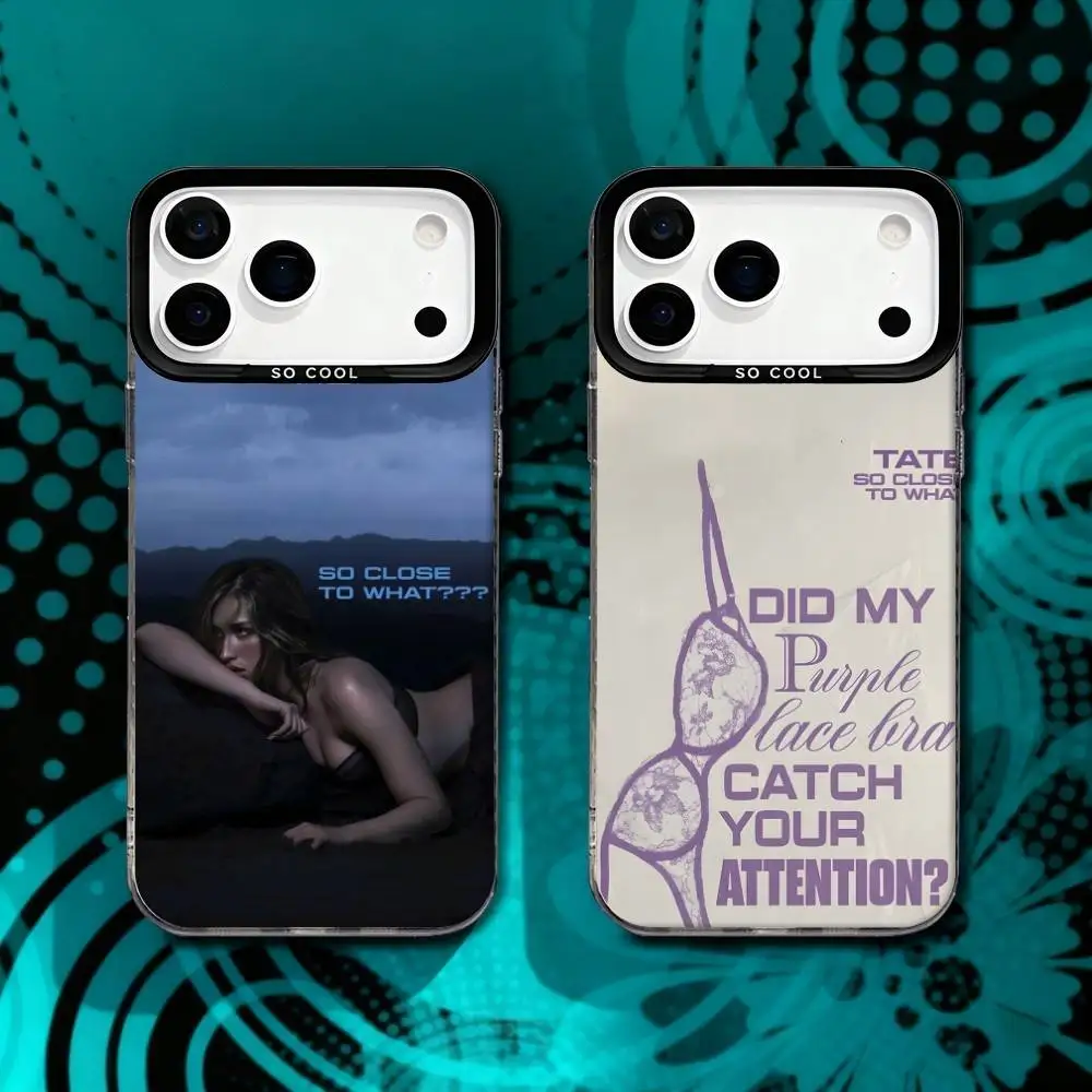 

T-Tate Mcrae So Close To What For iPhone 17,16,15,14,13,12,11,X,8,7,Pro,Max,Plus,SE4,Air,Mini Durable Hard Shell Matte