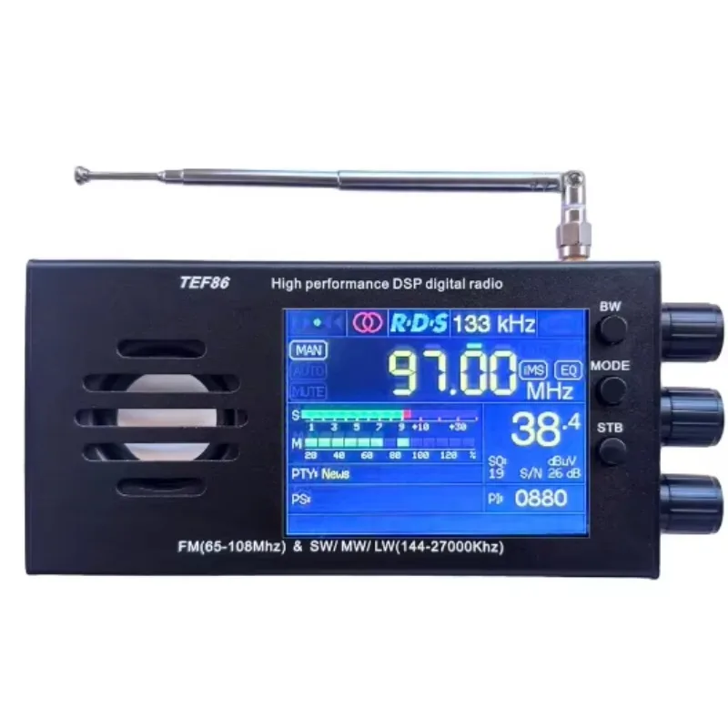 TEF6686 FM(65-108Mhz)&SW//LW(144-27000Khz) DSP Radioempfänger RDS mit Batterieantenne ry