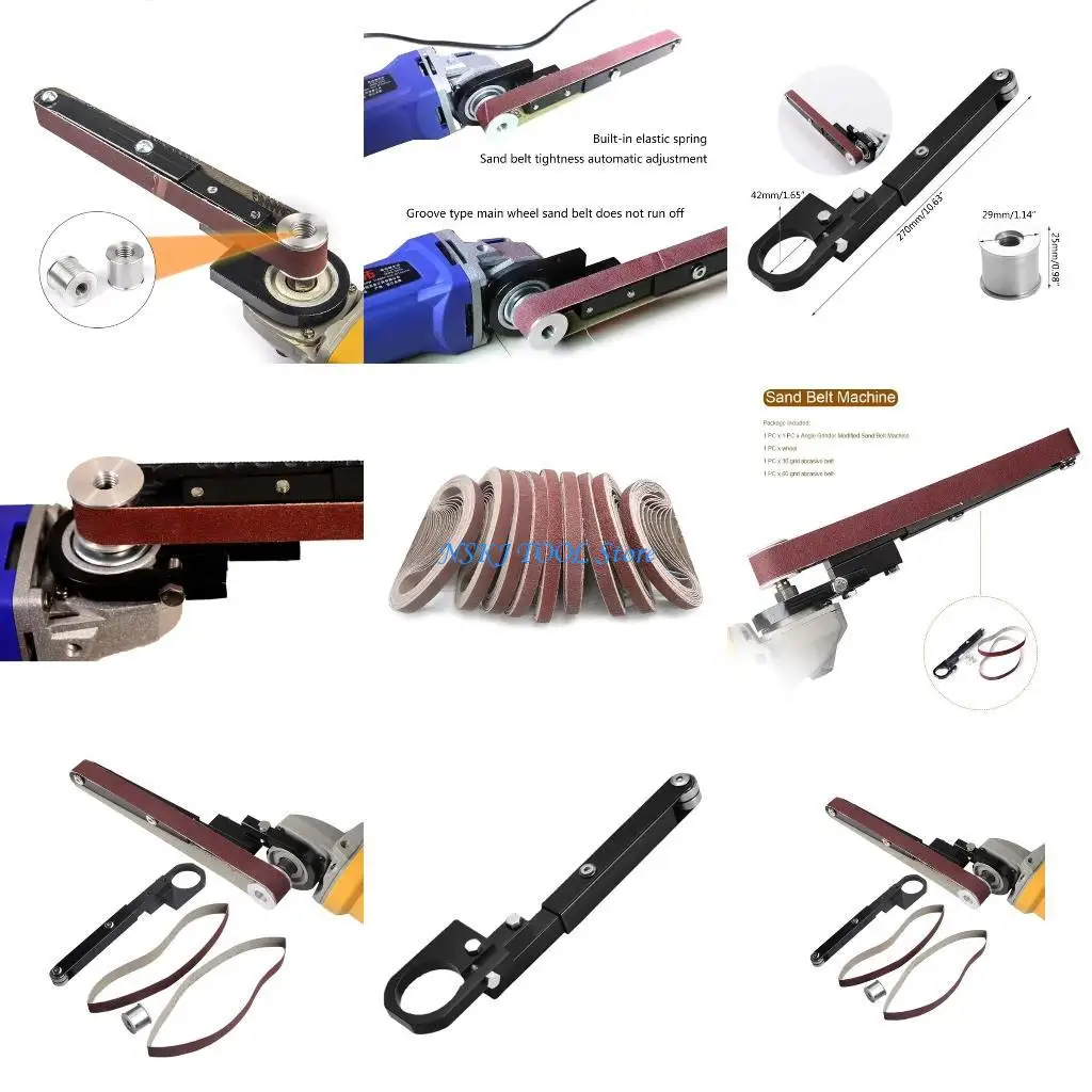 

L8RC Air Belt Sander Grinder Modified Sand Belt Machine Not Easy to Break