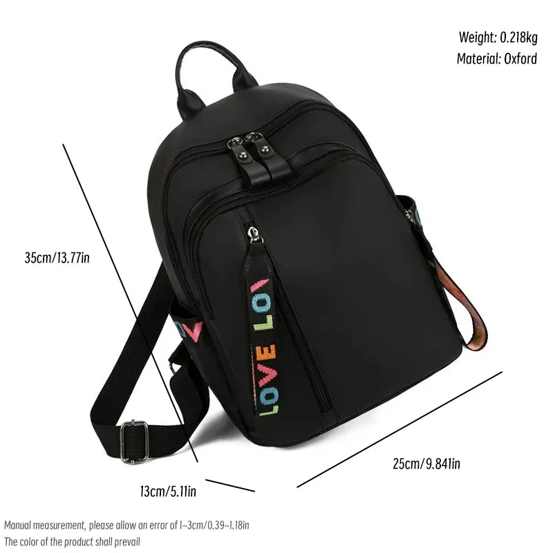 Fashionable Oxford Cloth Backpack Lightweight Diagonal Span Large Capacity Travel Bag College Style Backpack