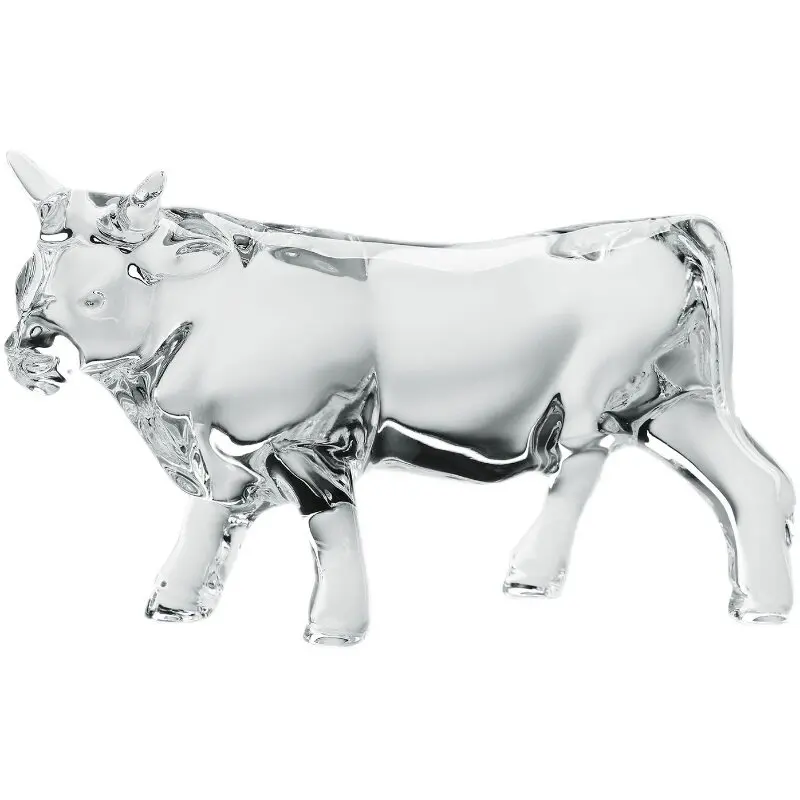 

Zodiac series crystal cow ornament, gift box, zodiac series