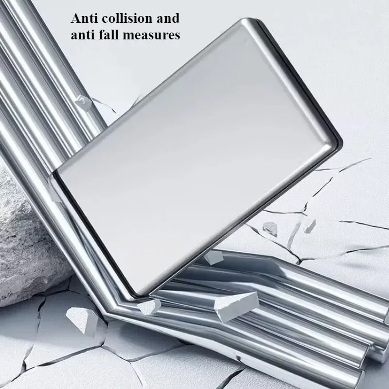 Dünnes Zigarettenetui für 20 Stück, ultraleichtes Zigaretten-Aufbewahrungsbox aus Aluminiumlegierung mit automatischem Auswurf – Detail 5