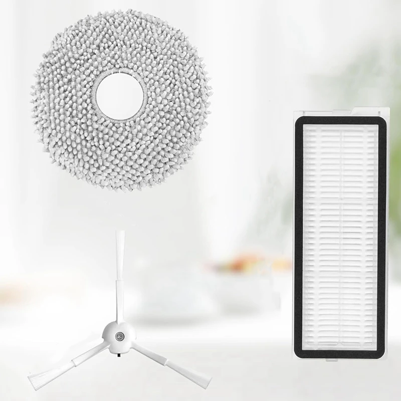 Abno-kit de acessórios para robô aspirador de pó roborock qrevo maxv/qrevo pro/qrevo s, peças de reposição, almofadas de esfregão, filtros hepa