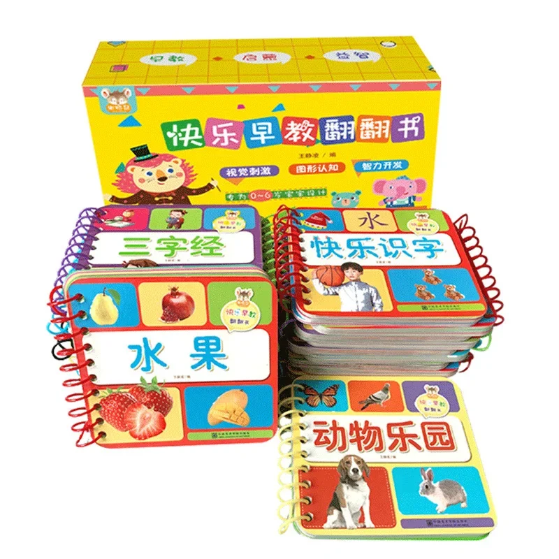 Early childhood education card that cannot be torn apart, picture reading, character recognition, and object recognition card