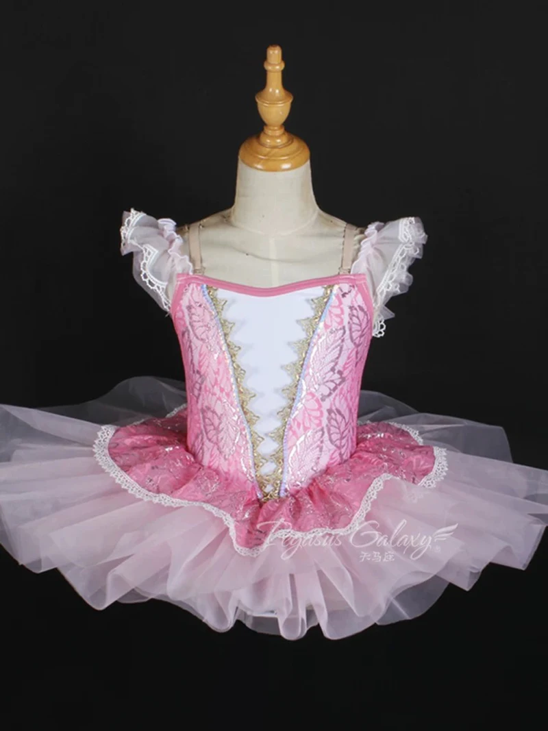 

Ballet Swan Dance Skirt Children Sweet Pink Luxury Ballet TuTu Dress Girls High Quality Standard Ballet Dance Skirt