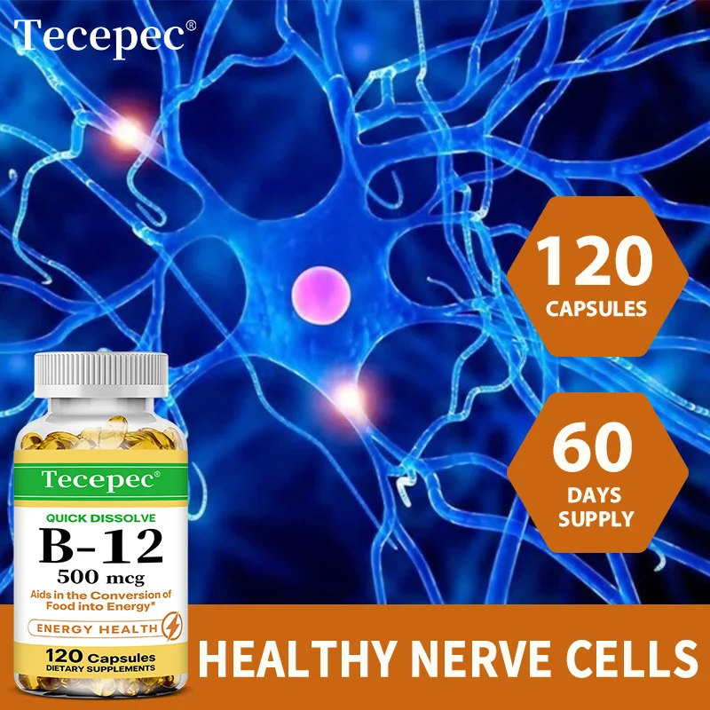 Vitamin B-12 - supports energy metabolism, nervous system, cellular health, heart, immunity and red blood cell formation