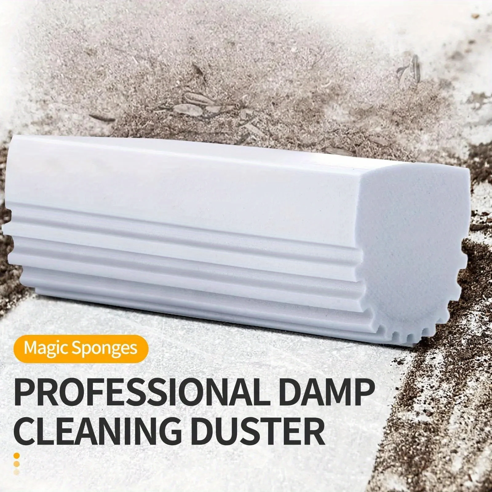 Magical Dust Cleaning Sponges PVA Sponge Damp Clean Duster Sponge for Blinds, Glass, Baseboards, Radiators, Window Track Grooves