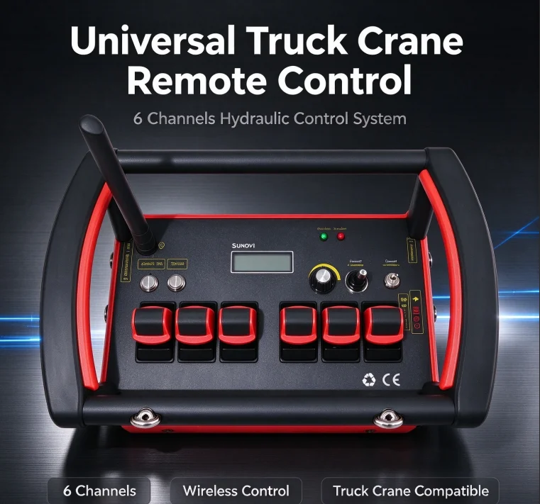 Latest HIAB Crane 6 Channel Remote Control System Universal Hydraulic Controller For Business Industrial Use