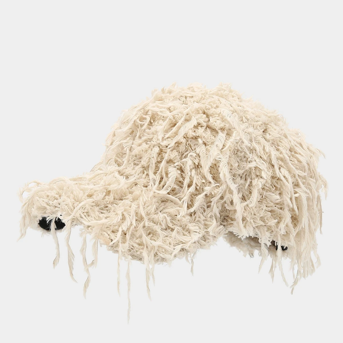 Winter-Baseballmütze aus einfarbiger M-Label-Lammwolle für Damen, warme, lässige, modische, vielseitige Plüsch-Entenschnabelmütze im Freien – Detail 27