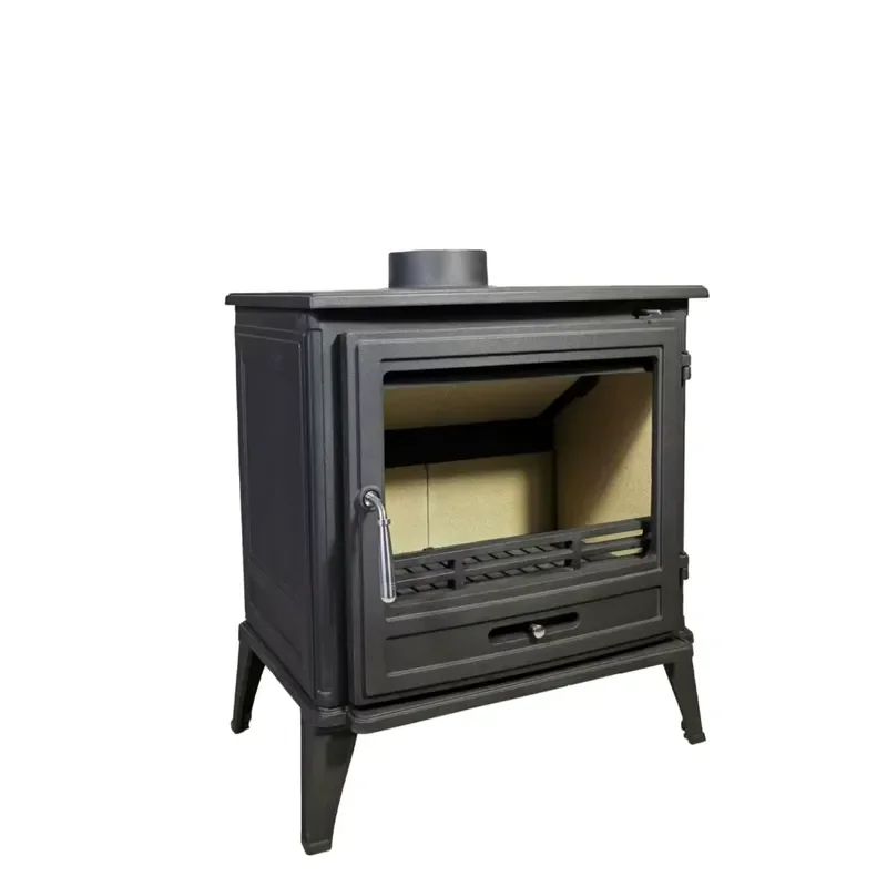 for Hebei Shengri European Style Classic Indoor Smokeless Cast Iron Wood Burning Stove Real Fire Fireplace