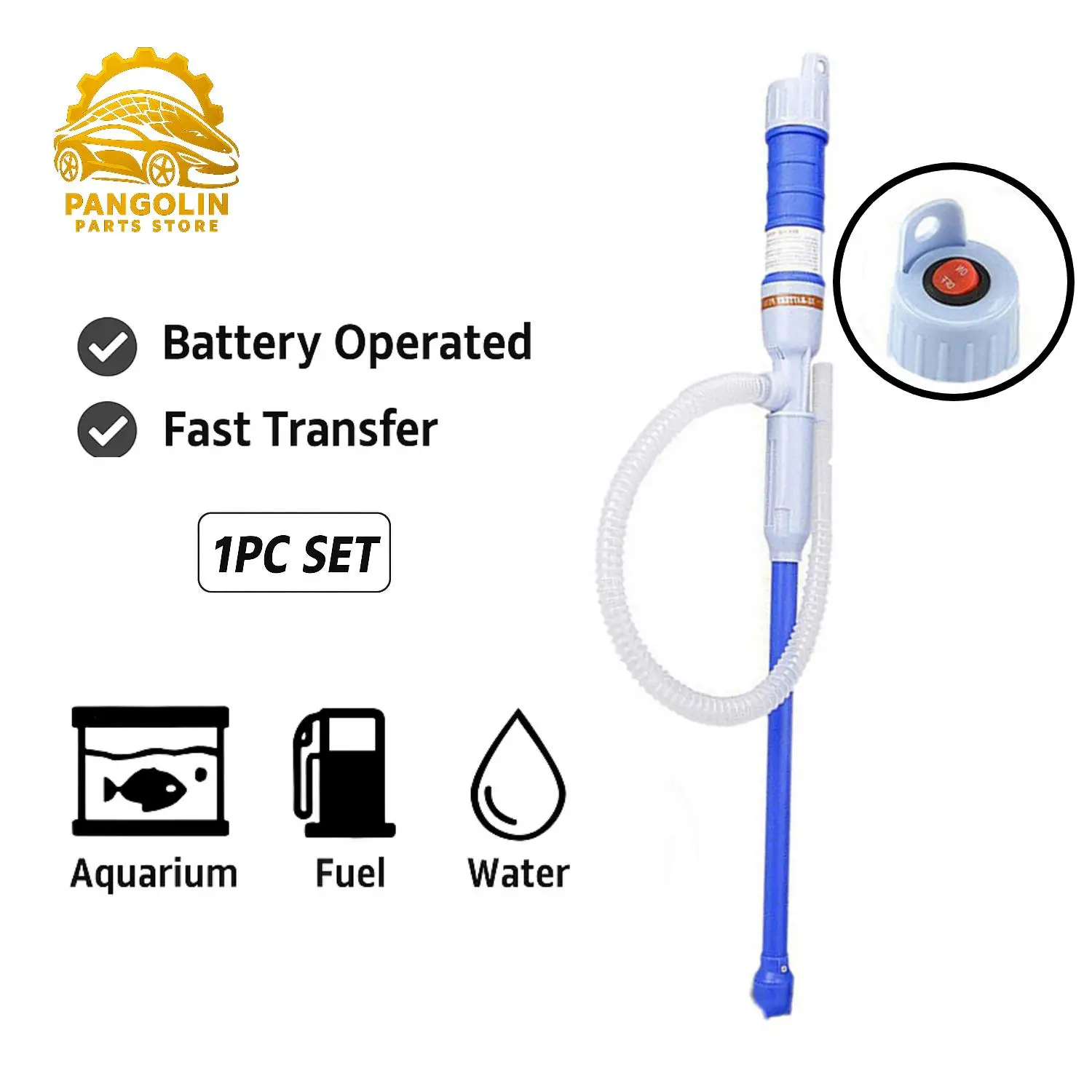 

Electric Oil Pump Siphon Liquid Transfer Pump Handheld Pump Battery Operated Water Gas Tools Portable Car Siphon Petrol Fuel