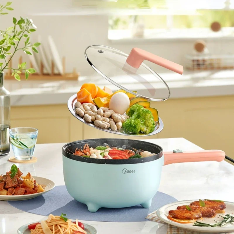 Electric Wok Household Cooking Multi-functional Cooking and Frying Integrated Electric Cooking Pan Hot Pot Non-stick Pan