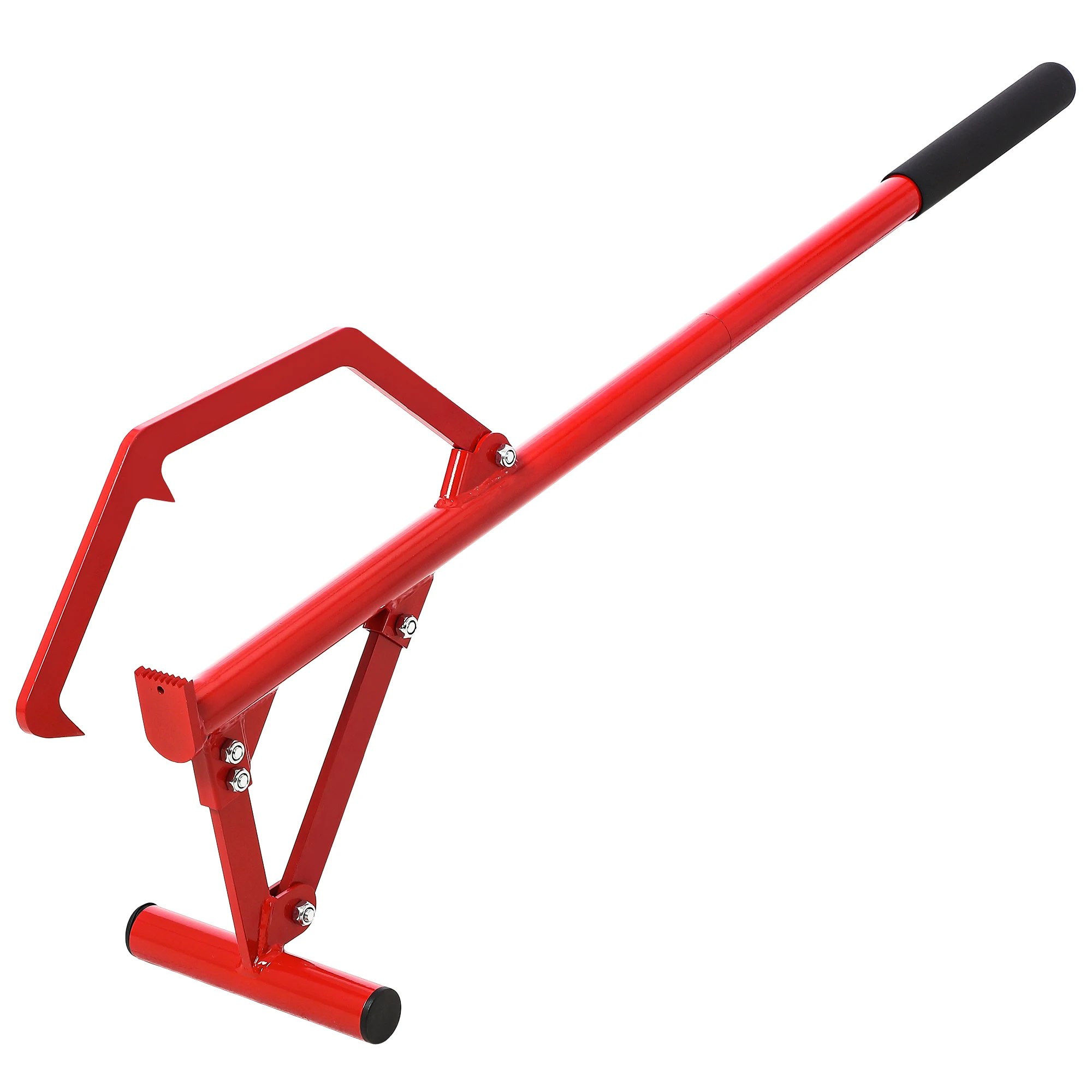 

51 Inch Long Roller Tool, Heavy Duty Steel Cant Hook for Logs, Adjustable Log Lifter with 11 Inch Non-Slip Grip Handle