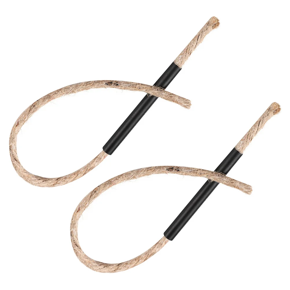 

2pcs Fire Starter Rope Hemp With For Camping Lightweight Durable Rope Easy To Use Outdoor