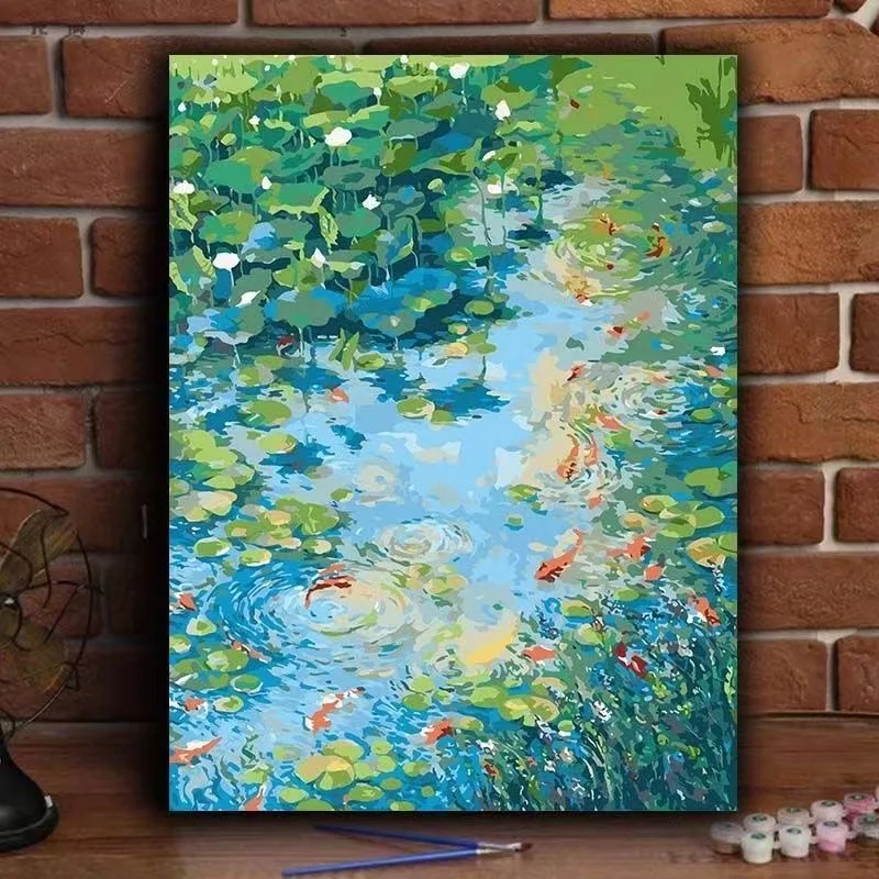 

5-0014 Autumn Forest Landscape Oil Painting Handmade