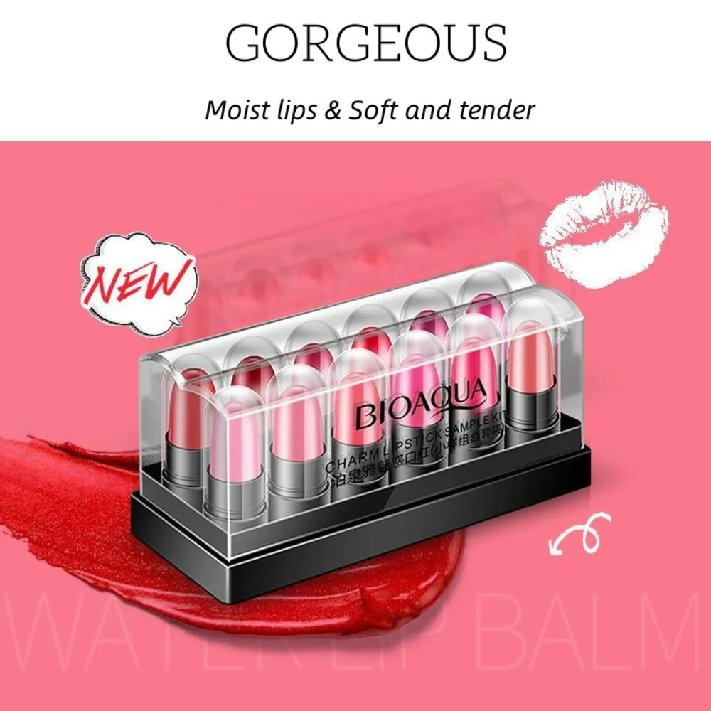 12 Kleuren/1 Doos Lippenstift Set Hydraterende Lipgloss Is Niet Gemakkelijk Om Make-Up Te Verwijderen Zonder Te Vervagen Lippenstift Oogschaduw Cosmetica