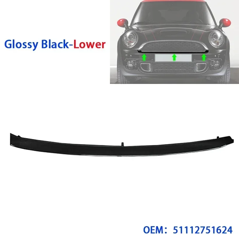 ABS Plastic Car Front Grill Trim Replacement for BMW MINI R55 R56 R57 2007-2015